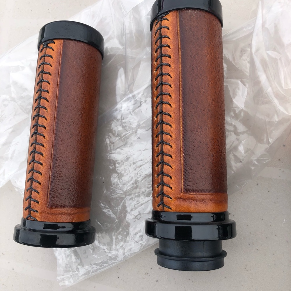 Custom leather grips